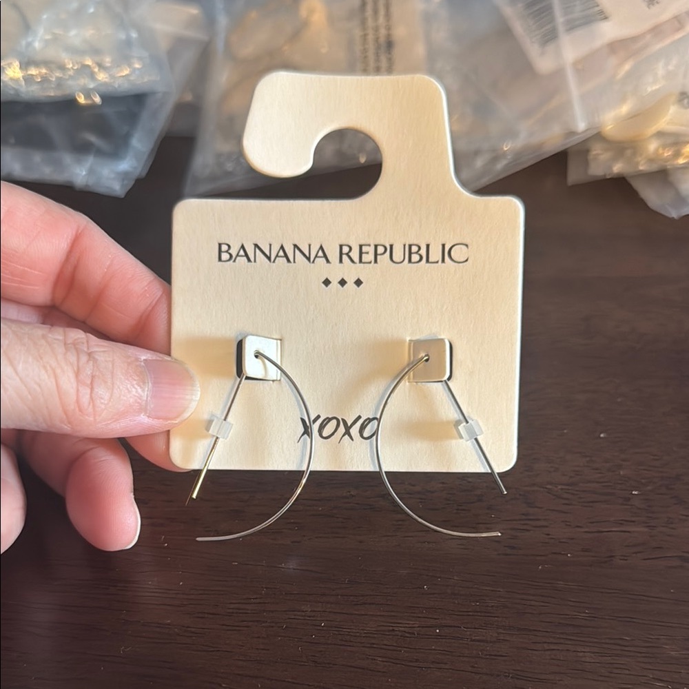 Banana Republic Silver Earrings